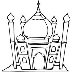 Раскраска: мечеть (Здания и Архитектура) #64577 - Раскраски для печати