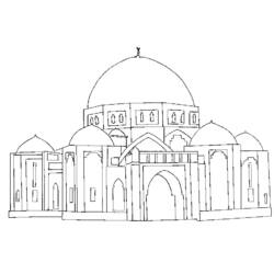 Раскраска: мечеть (Здания и Архитектура) #64595 - Раскраски для печати