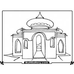 Раскраска: мечеть (Здания и Архитектура) #64607 - Раскраски для печати