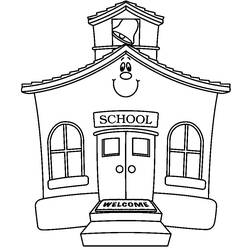 Раскраска: школа (Здания и Архитектура) #66808 - Раскраски для печати
