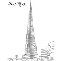 Раскраска: небоскреб (Здания и Архитектура) #65790 - Раскраски для печати