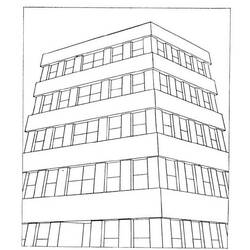 Раскраска: небоскреб (Здания и Архитектура) #65817 - Раскраски для печати