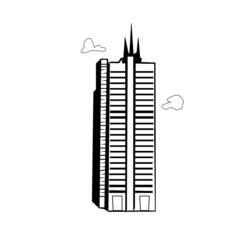 Раскраска: небоскреб (Здания и Архитектура) #65836 - Раскраски для печати