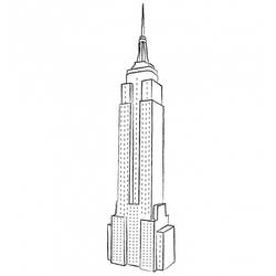Раскраска: небоскреб (Здания и Архитектура) #65888 - Раскраски для печати