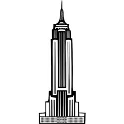 Раскраска: небоскреб (Здания и Архитектура) #65891 - Раскраски для печати