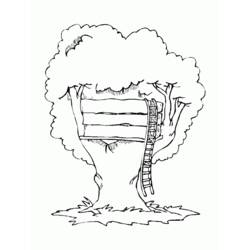 Раскраска: Treehouse (Здания и Архитектура) #66026 - Раскраски для печати