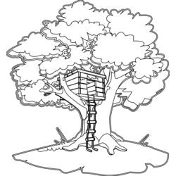 Раскраска: Treehouse (Здания и Архитектура) #66029 - Раскраски для печати