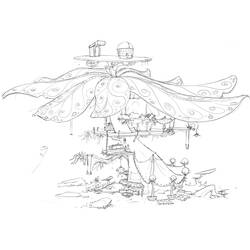 Раскраска: Treehouse (Здания и Архитектура) #66039 - Бесплатные раскраски для печати