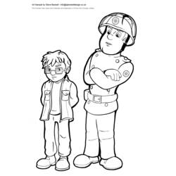 Раскраска: Пожарный (Карьера и Профессии) #105663 - Бесплатные раскраски для печати