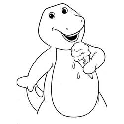 Раскраски: Barney - Бесплатные раскраски для печати