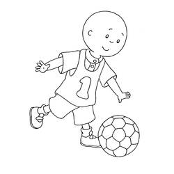 Раскраски: Caillou - Бесплатные раскраски для печати
