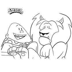 Раскраски: Captain Underpants - Бесплатные раскраски для печати
