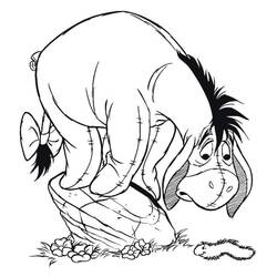 Раскраски: Eeyore - Бесплатные раскраски для печати