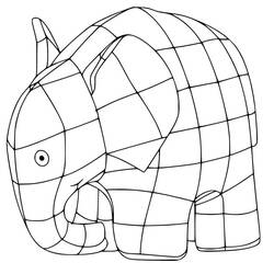 Раскраски: Elmer - Бесплатные раскраски для печати