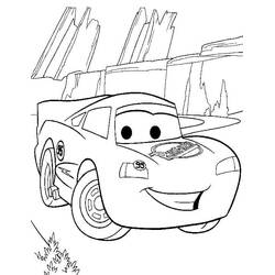 Раскраски: Flash McQueen - Бесплатные раскраски для печати