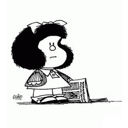 Раскраски: Mafalda - Бесплатные раскраски для печати
