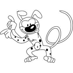 Раскраски: Marsupilami - Бесплатные раскраски для печати