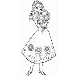 Раскраски: Princess Anna - Бесплатные раскраски для печати