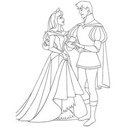 Раскраски: Princess Aurora - Бесплатные раскраски для печати
