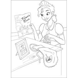 Раскраски: Princess Tiana - Бесплатные раскраски для печати