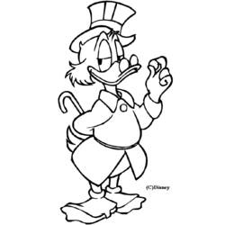 Раскраски: Scrooge McDuck - Бесплатные раскраски для печати