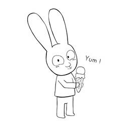Раскраски: Simon Rabbit - Бесплатные раскраски для печати