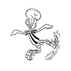 Раскраски: Squidward Tentacles - Бесплатные раскраски для печати