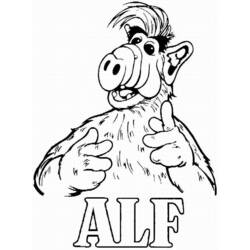 Раскраски: Alf - Раскраски для печати