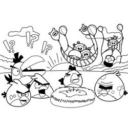 Раскраска: Angry Birds (мультфильмы) #25020 - Раскраски для печати