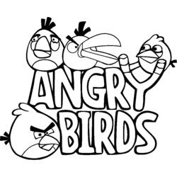 Раскраска: Angry Birds (мультфильмы) #25025 - Бесплатные раскраски для печати