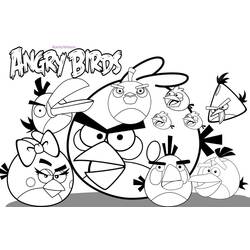 Раскраска: Angry Birds (мультфильмы) #25031 - Раскраски для печати