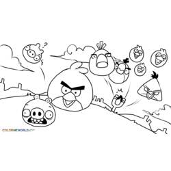 Раскраска: Angry Birds (мультфильмы) #25051 - Раскраски для печати