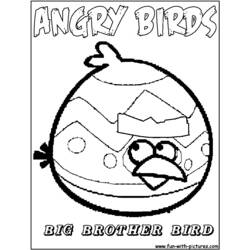 Раскраска: Angry Birds (мультфильмы) #25079 - Бесплатные раскраски для печати