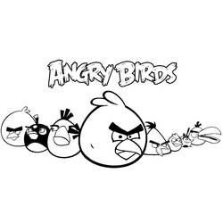 Раскраска: Angry Birds (мультфильмы) #25111 - Раскраски для печати