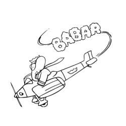 Раскраска: Бабар (мультфильмы) #27901 - Бесплатные раскраски для печати
