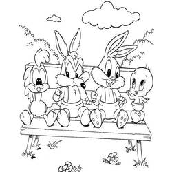 Раскраска: Baby Looney Tunes (мультфильмы) #26509 - Раскраски для печати