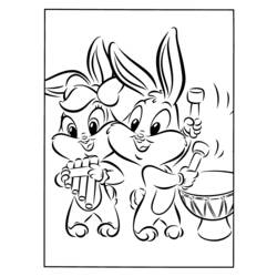 Раскраска: Baby Looney Tunes (мультфильмы) #26514 - Раскраски для печати