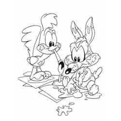 Раскраска: Baby Looney Tunes (мультфильмы) #26522 - Бесплатные раскраски для печати