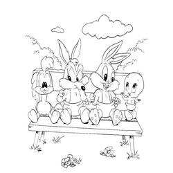Раскраска: Baby Looney Tunes (мультфильмы) #26528 - Бесплатные раскраски для печати