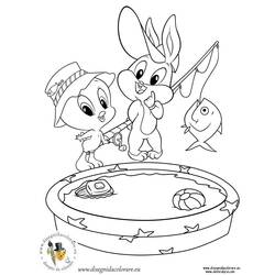 Раскраска: Baby Looney Tunes (мультфильмы) #26541 - Раскраски для печати
