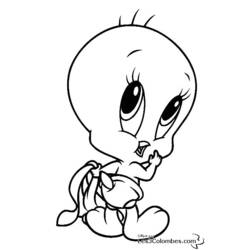 Раскраска: Baby Looney Tunes (мультфильмы) #26575 - Раскраски для печати