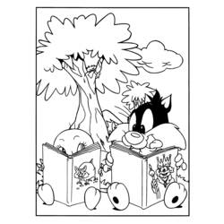 Раскраска: Baby Looney Tunes (мультфильмы) #26582 - Бесплатные раскраски для печати