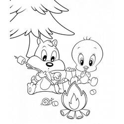 Раскраска: Baby Looney Tunes (мультфильмы) #26587 - Раскраски для печати