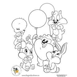 Раскраска: Baby Looney Tunes (мультфильмы) #26598 - Раскраски для печати