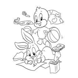 Раскраска: Baby Looney Tunes (мультфильмы) #26682 - Раскраски для печати
