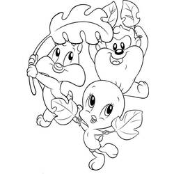 Раскраска: Baby Looney Tunes (мультфильмы) #26691 - Раскраски для печати