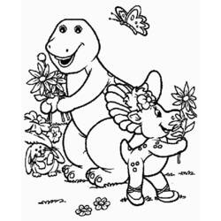 Раскраска: Барни и его друзья (мультфильмы) #40915 - Бесплатные раскраски для печати