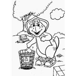 Раскраска: Барни и его друзья (мультфильмы) #40916 - Бесплатные раскраски для печати