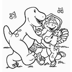 Раскраска: Барни и его друзья (мультфильмы) #40930 - Бесплатные раскраски для печати