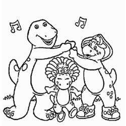 Раскраска: Барни и его друзья (мультфильмы) #40936 - Раскраски для печати